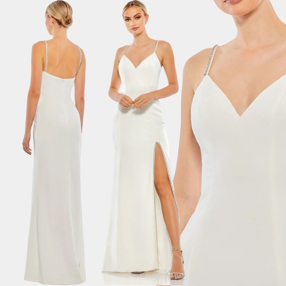 Mac Duggal NWT 70220 Sweetheart Evening Gown W/ Rhinestone Accents Gown, Size 4 - Picture 1 of 4